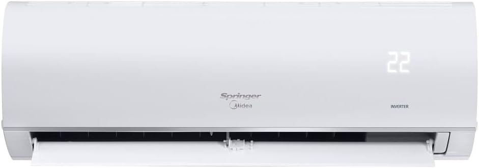 Ar Condicionado Split branco Springer Midea AirVolution com visor digital temperatura 22 graus