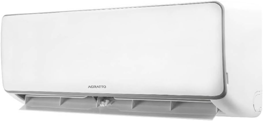 Ar condicionado split inverter Agratto 12000 Btus unidade interna em vista frontal direita