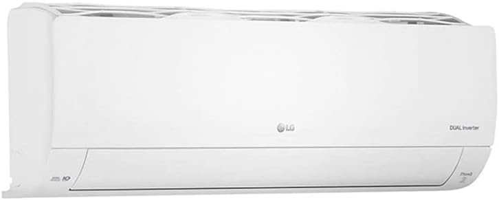Unidade interna ar condicionado Split LG Dual Inverter vista lateral branca