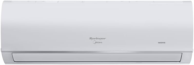 Unidade interna branca do ar condicionado Springer Midea split inverter 9000 BTUs