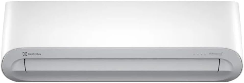 Frontal do Ar-condicionado Electrolux Split 9.000 BTUs design branco com logo
