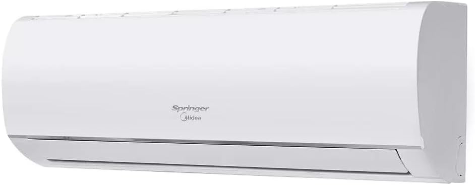 Unidade interna do ar condicionado Springer Midea vista angular direita