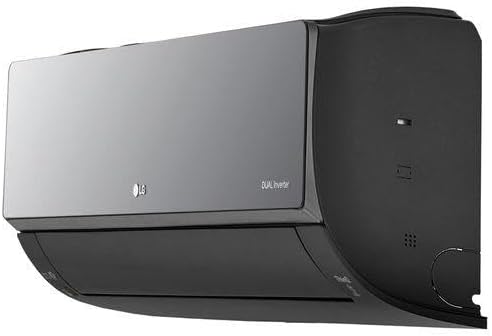 Ar condicionado LG Split Inverter 24000 Btus Artcool vista lateral esquerda cinza