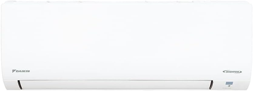 Unidade interna branca ar-condicionado split Daikin Ecoswing 24000 BTUs vista frontal