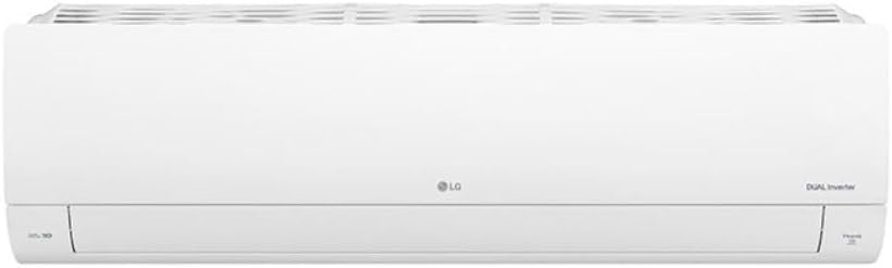 Unidade interna branca do ar-condicionado LG Dual Inverter 9000 Btus vista frontal