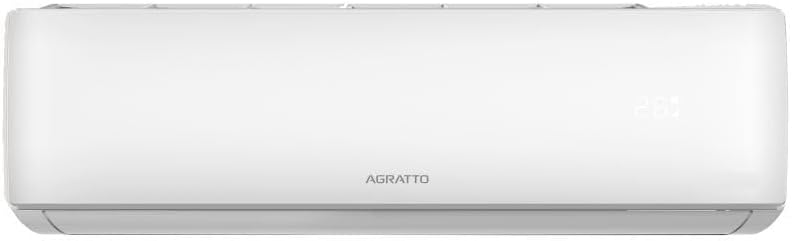 Unidade interna branca do ar condicionado split Agratto One 18000 BTUs vista frontal