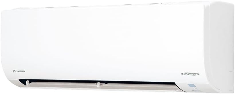 Unidade interna ar condicionado split Daikin branca vista lateral direita