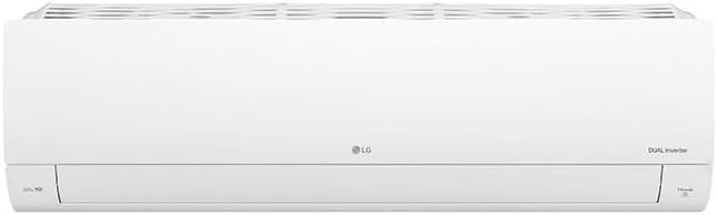 Unidade interna branca do ar condicionado LG Dual Inverter vista frontal