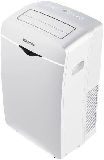 Ar condicionado portátil Hisense vista superior lateral com display LED e alça