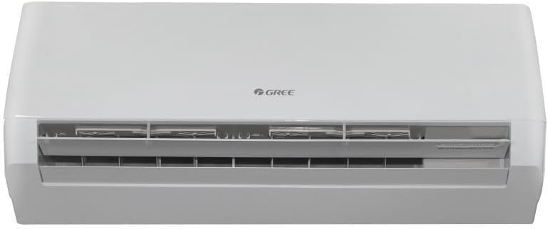 Close fronte da unidade interna ar-condicionado Split Gree HW Inverter branco