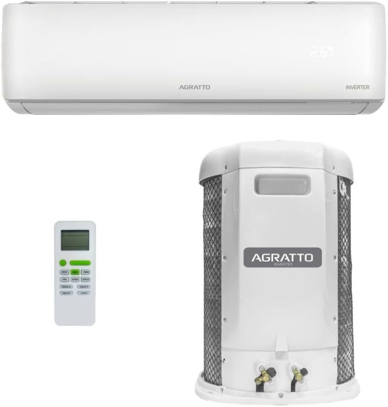Ar condicionado split Agratto Hi Wall Liv Top Inverter 18000 Btu/h com unidade interna, externa e controle remoto