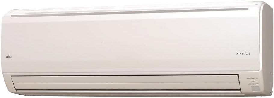 Unidade interna do ar condicionado Split Fujitsu Airstage 18000 BTU/h quente e frio branca.