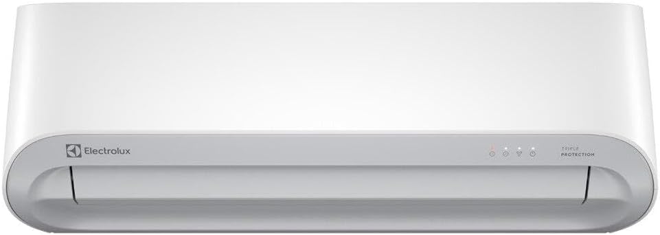 Unidade interna branca do ar-condicionado Electrolux JE24F com logo e indicadores de função.