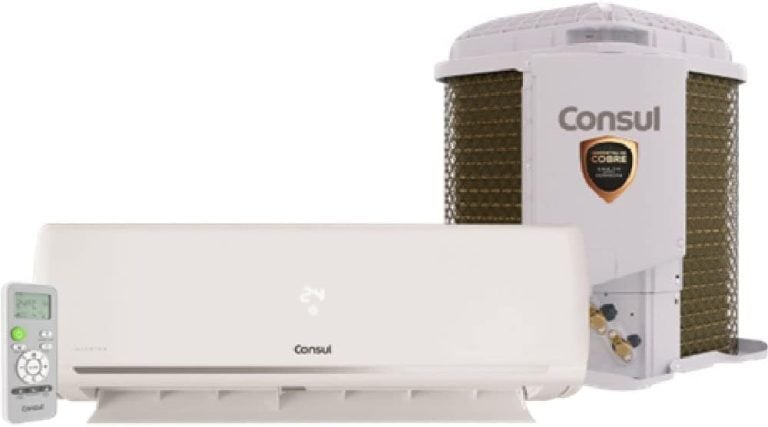 Ar condicionado split Consul 9000 BTU com unidade interna, externa e controle remoto