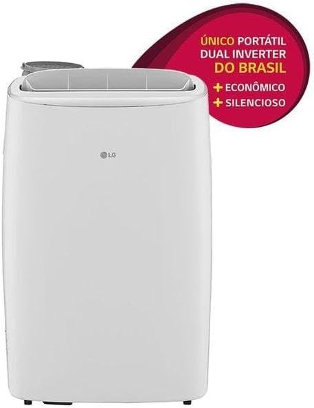 Ar Condicionado Portátil LG Dual Inverter 14000 Btus com selo promocional frontal