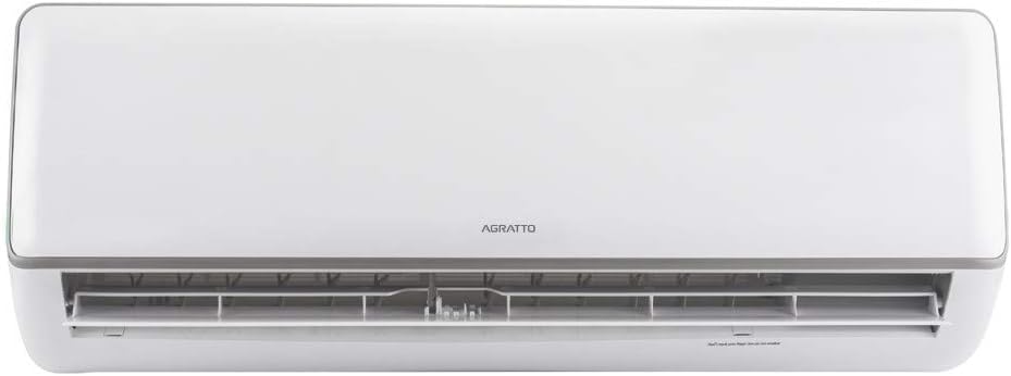 Unidade interna branca do Ar Condicionado Split Agratto com ventilação aberta