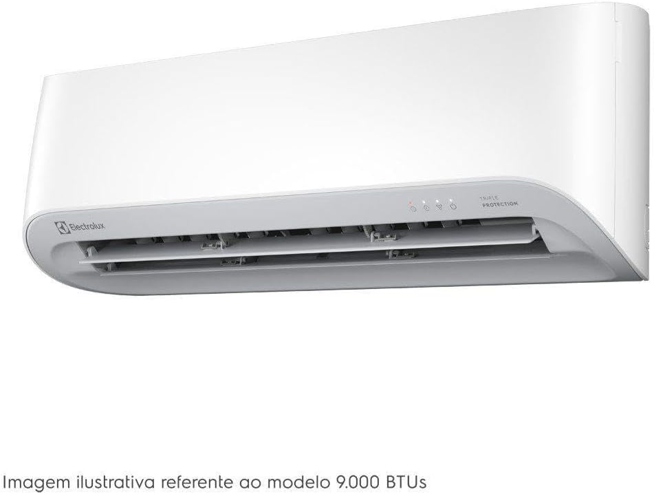 Ar Condicionado Split Electrolux 9000 BTUs unidade interna com saída de ar aberta.