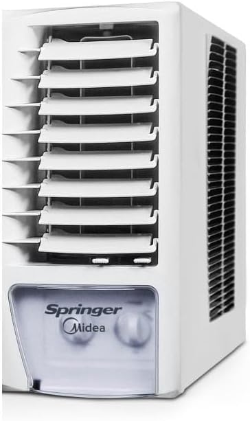 Detalhe controle manual ar-condicionado de janela Springer Midea ZCK185BB 18.000 BTUs