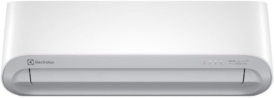 Unidade interna do ar-condicionado Electrolux Color Adapt Wi-fi 12.000 BTUs Quente/Frio YE12RC vista frontal.
