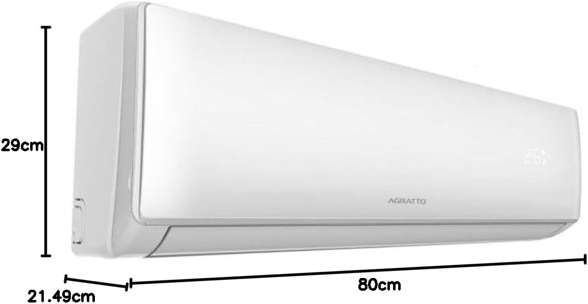 Medidas ar-condicionado split Agratto 12000 Btus Só Frio 220v unidade interna