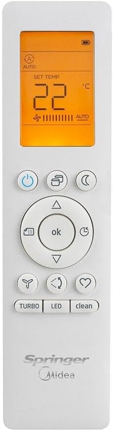 Controle remoto do Ar-condicionado Springer Midea Airvolution