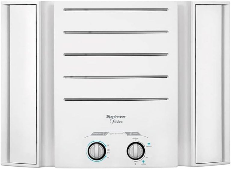 Ar condicionado janela Springer Midea 7500 BTU/h com controle mecânico branco