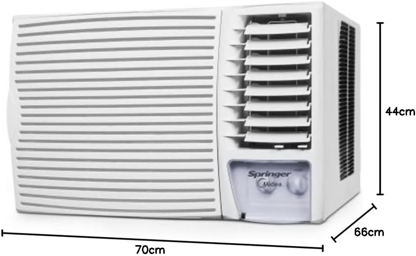 Ar condicionado de janela Springer Midea 18.000 Btus com dimensões 44x70x66 cm