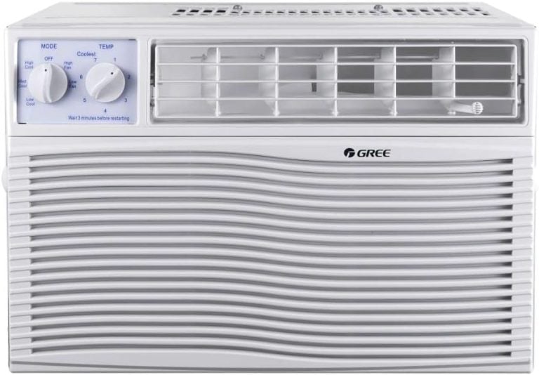 Ar Condicionado Janela Gree 21.000 BTUs Frio Mecânico 220v com painel de botões giratórios branco
