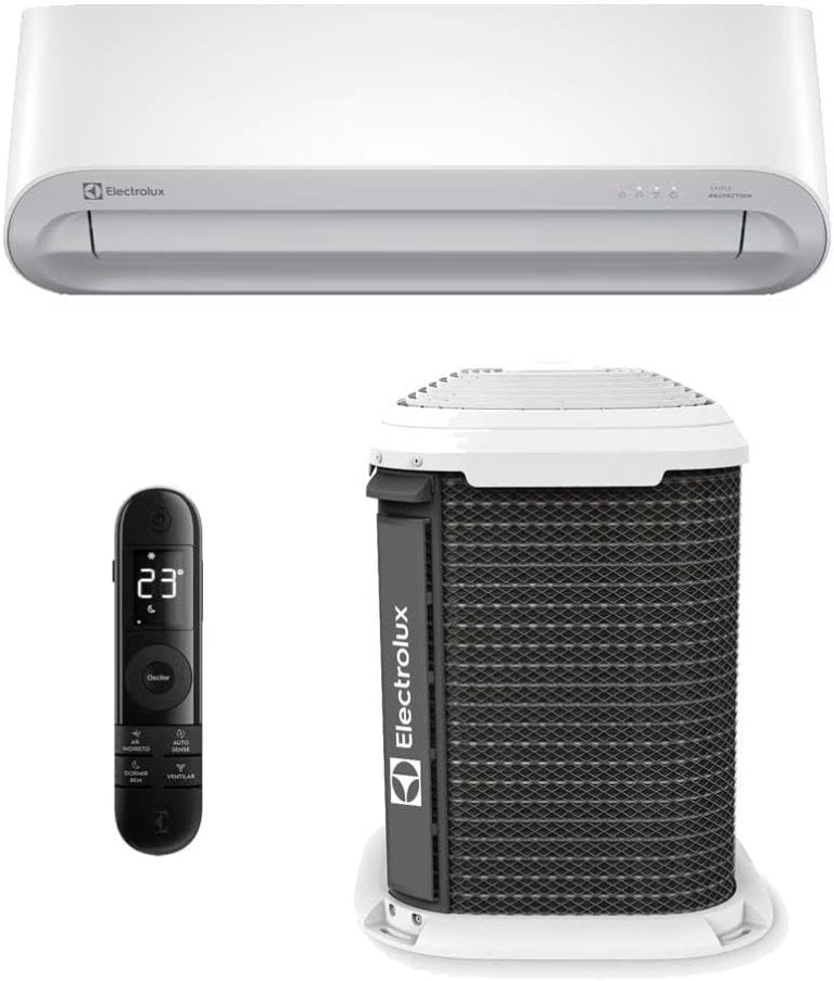 Ar-condicionado Electrolux Split 23000 BTUs UI24F UE24F com controle remoto e unidade externa