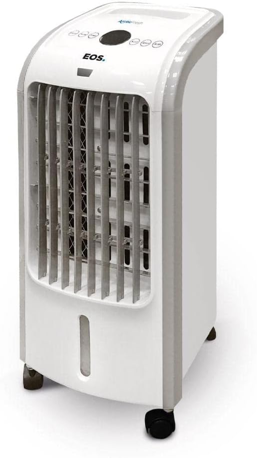 Climatizador de ar EOS Arctic Fresh 4 litros branco vista frontal com painel digital.
