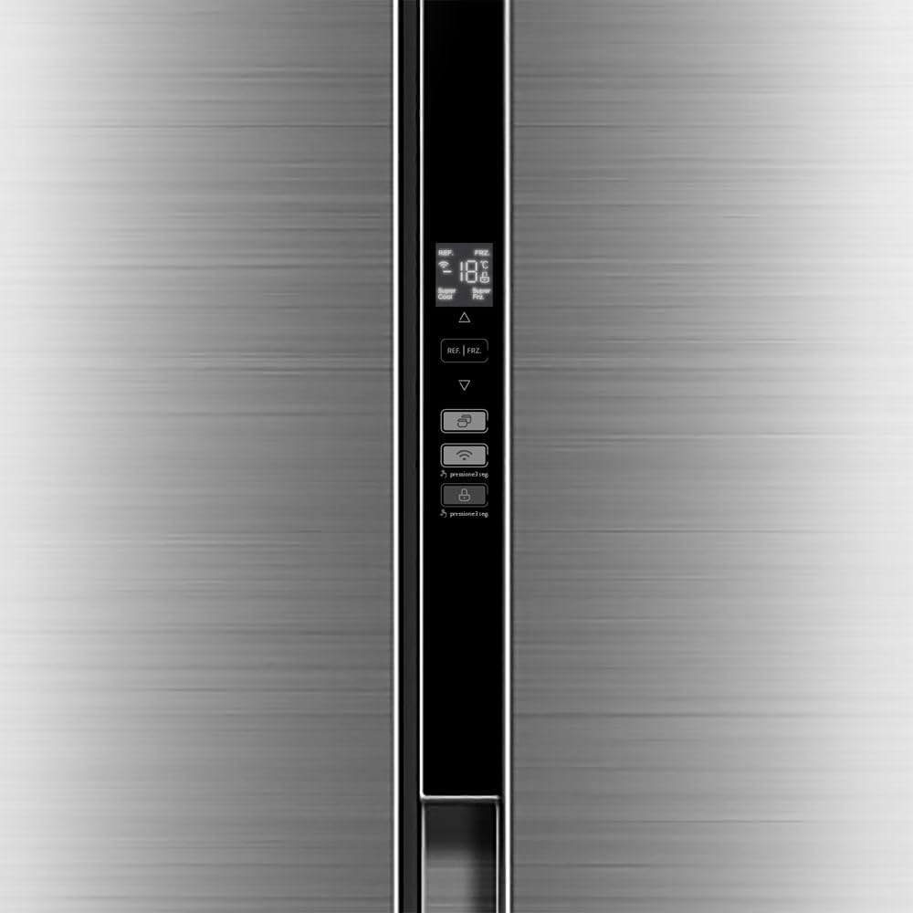 Painel digital controle refrigerador side by side inox 442L Midea MDRS598FGA042-220v