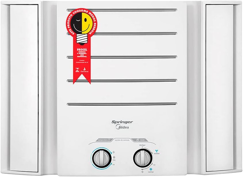 Ar condicionado janela Springer Midea 7500 BTU/h com selo Procel de eficiência energética