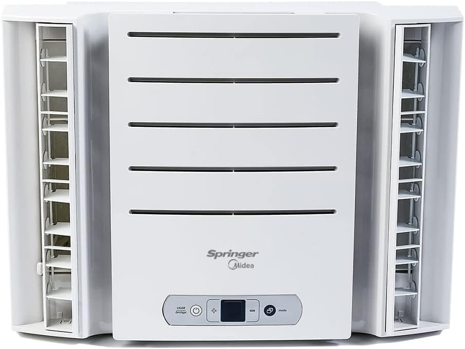 Ar condicionado janela Springer Midea 7500 BTU/h branco com painel eletrônico frontal