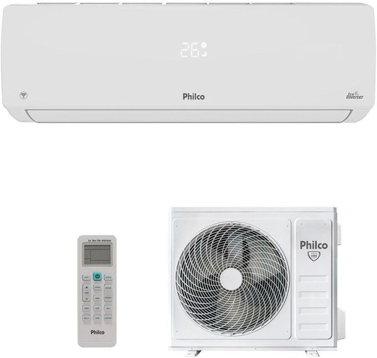 Ar-condicionado Split Inverter Philco 30000 Btus branco com controle remoto e unidade externa