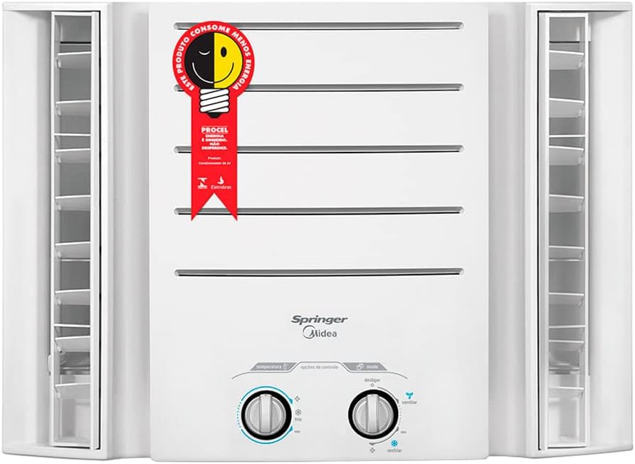 Ar condicionado janela Springer Midea 7500 BTU/h com selo Procel economia de energia