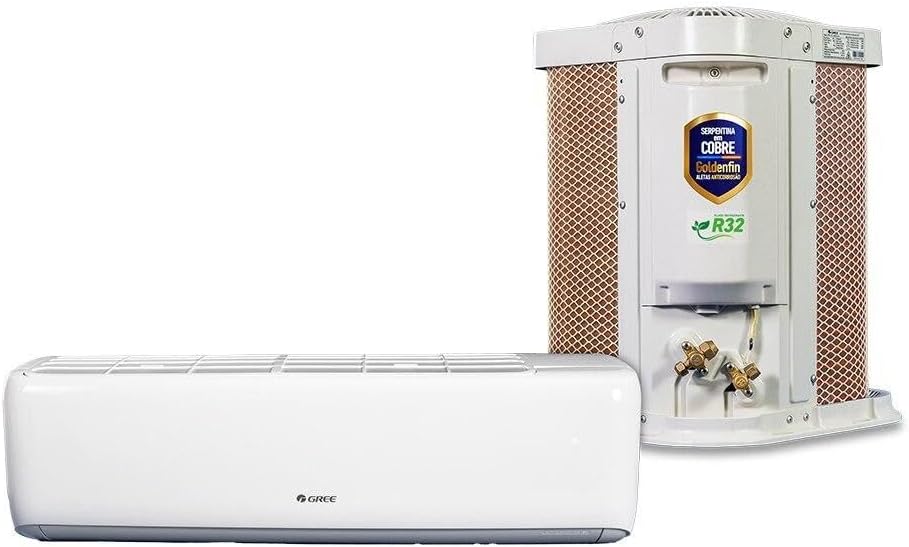 Ar-condicionado Split Inverter Gree 24000 Btus com unidades interna e externa à vista