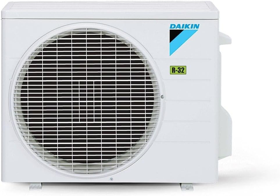 Unidade externa do ar-condicionado Split Inverter 12000 Btus Daikin Ecoswing Gold com ventilador e selo R-32.