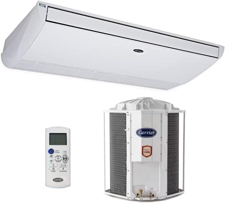 Ar-condicionado Split Teto Carrier Xperience 30000 Btus Só Frio com controle remoto e unidade externa.