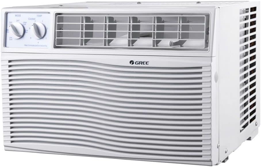 Ar Condicionado Janela Gree 21.000 BTUs Frio mecânico vista frontal esquerda