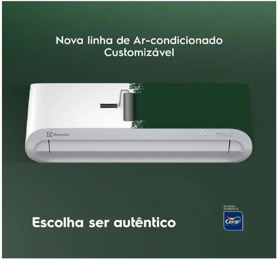 Campanha ar-condicionado Electrolux split customizável com pintura personalizada Coral
