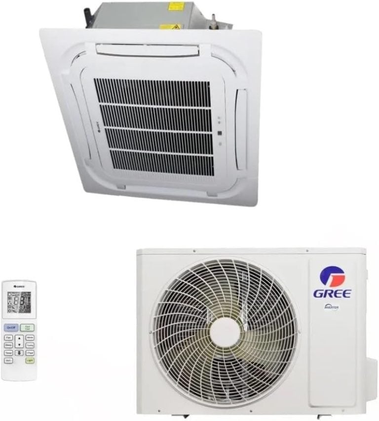 Ar-condicionado split cassete Gree G-Prime unidade interna e externa com controle remoto