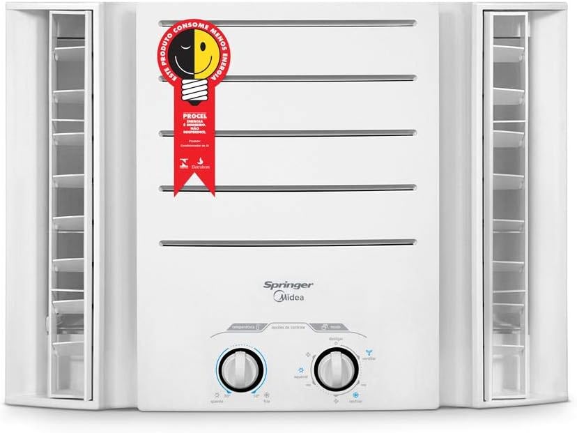 Ar Condicionado Janela Springer Mecânico Branco 7.500 BTU/h com selo Procel
