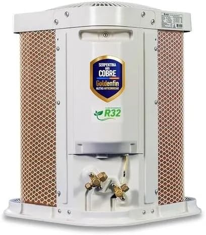 Unidade externa do ar condicionado Gree Hi Wall Inverter com serpentina cobre Goldenfin e gás R32