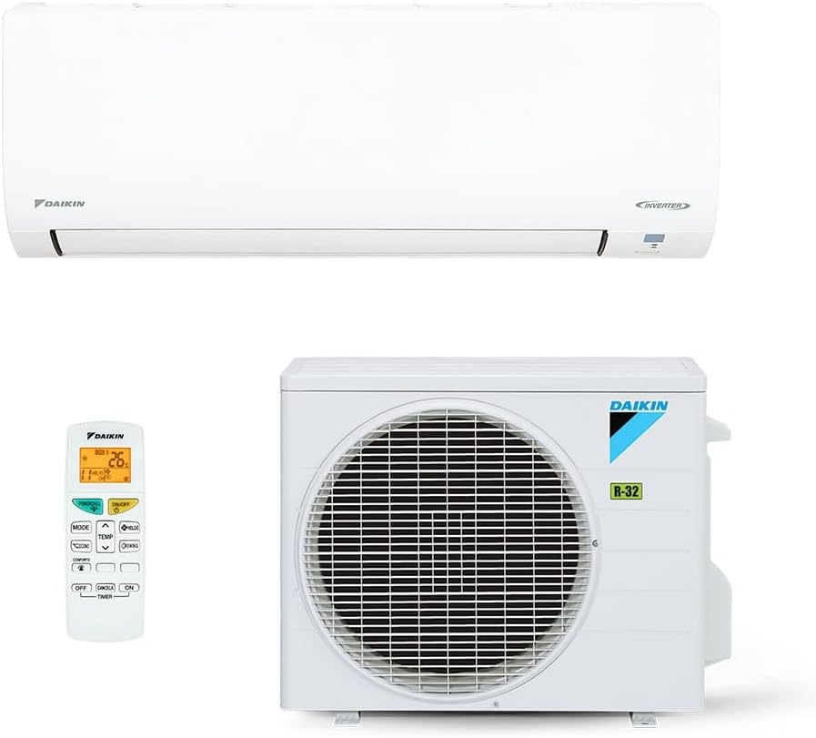 Conjunto ar-condicionado split Daikin Ecoswing 24000 BTUs unidade interna externa controle remoto