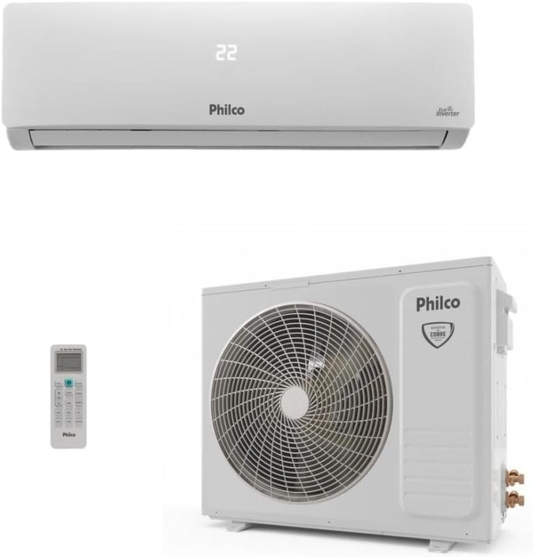 Ar-condicionado split Philco PAC9FB 9000 BTUs com unidade interna, externa e controle remoto