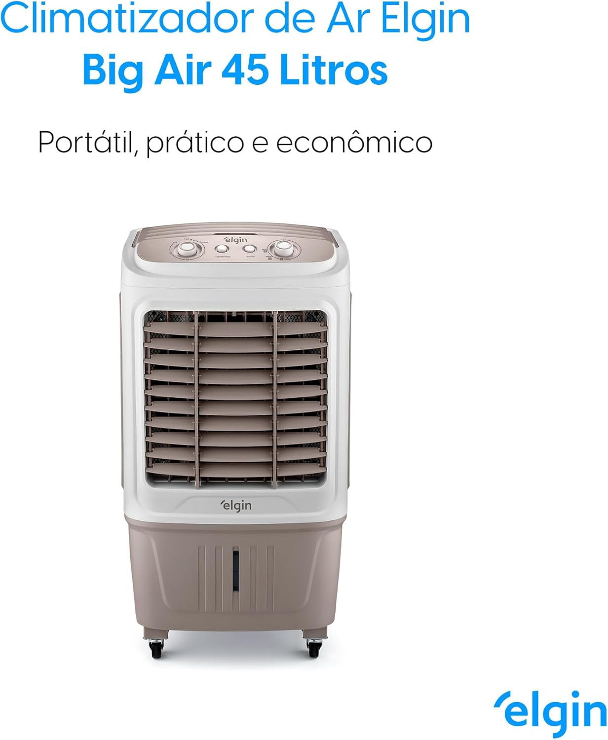 Climatizador de ar Elgin Big Air 45 litros portátil prático e econômico