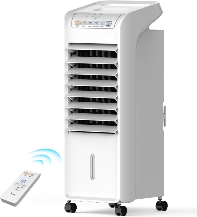 Climatizador de ar frio branco Midea 60W 4,5L com controle remoto