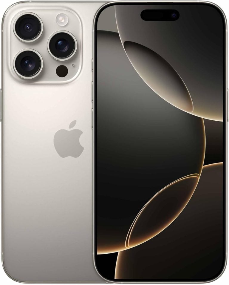 Apple iPhone 16 Pro 256GB titânio natural vista frontal e traseira