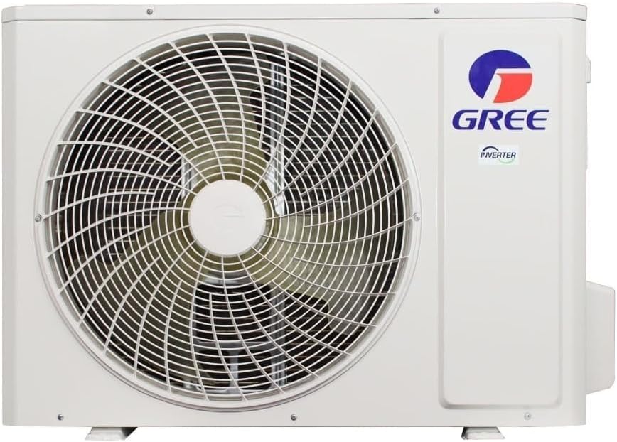 Unidade externa do ar-condicionado split cassete Gree G-Prime com ventilador e logo