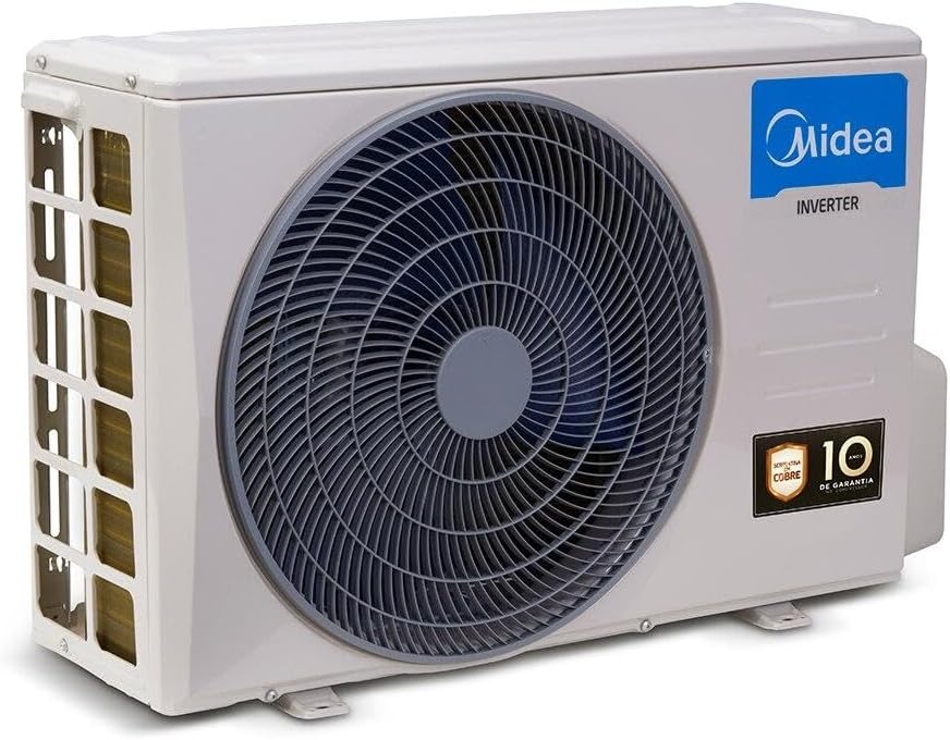 Unidade externa ar condicionado Split Hi Wall Inverter Midea Xtreme Save Connect com selo 10 anos garantia.